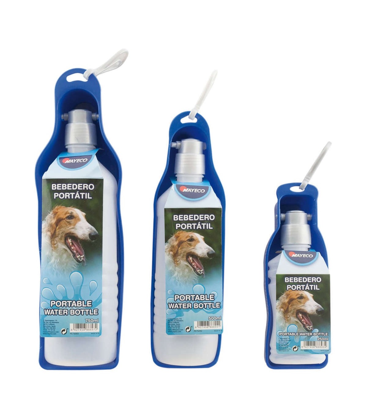 Bebedero Botella Portátil Para Perros Mascotas 250ml.