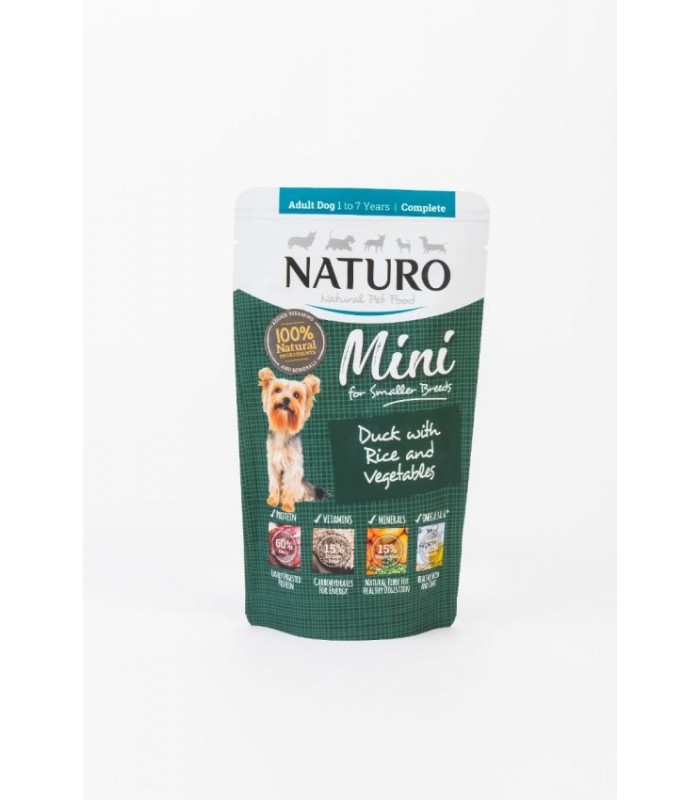 Naturo Dog Mini Pato y arroz con Verduras