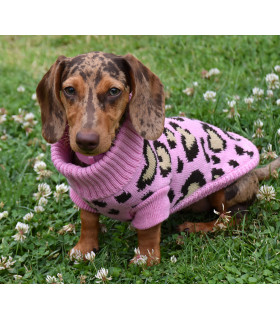 JERSEY Leopard Rosa